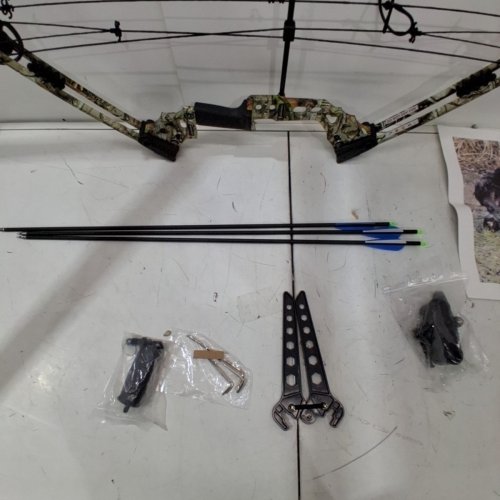 JUNXING DRAGON X8 CAMOUFLAGE COMPOUND BOW WITH 3 ARROWS 20-70LBS - CAMOUFLAGE image 4
