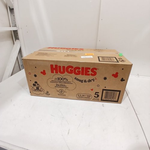 168PK HUGGIES SNUG & DRY BABY DIAPERS - SIZE 5 (27+ LBS) image 2