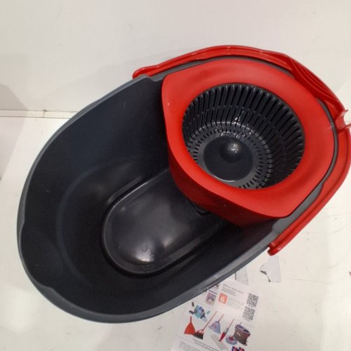 VILEDA EASYWRING POWER SPIN MOP & BUCKET SYSTEM - GREY/RED - (MODEL: 172880) image 4