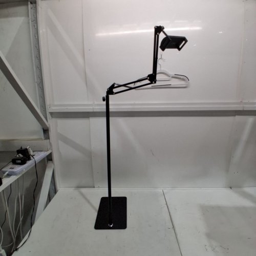 TABLET FLOOR STAND - HEIGHT ADJUSTABLE - BLACK - image 2