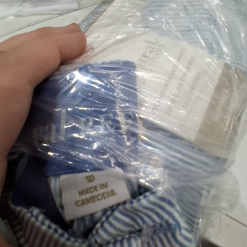 BPS WOMENS NATURAL REFLECTIONS CAMPSIDE SKIMMER CAPRIS - SIZE 10 - BLUE/WHITE STRIPE (STYLE:4528663) image 2