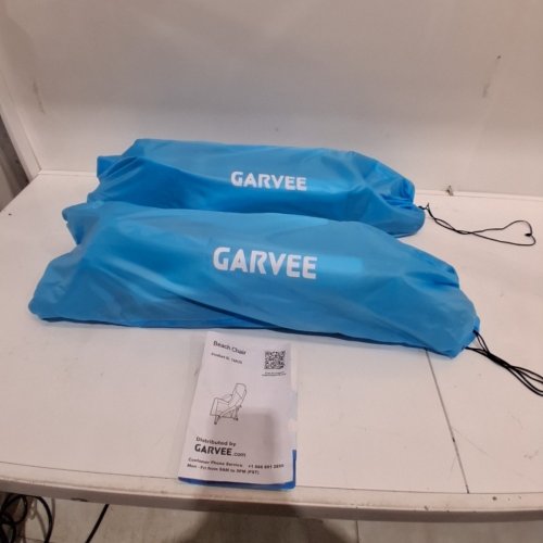 2PK GARVEE HIGH BACK FOLDING BEACH CHAIRS - BLUE (MODEL: PSS_33JLX0N2) image 4