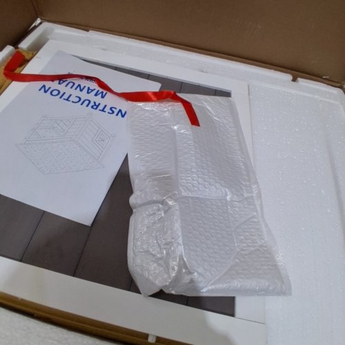 OUTDOOR WEATHERPROOF CAT HOUSE ENCLOSURE - 20" X 23" X 20" - WHITE/GREY (MODEL: PD-1001W) image 3