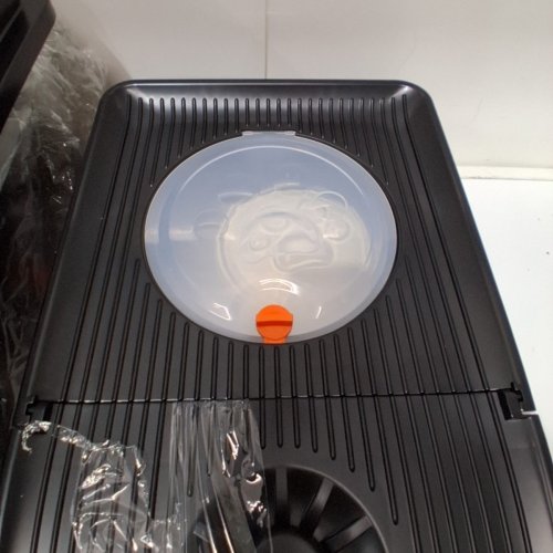 CITYLIFE STAINLESS STEEL LITTER BOX WITH LID FLIP-TOP & SCOOP - XL - BLACK image 3