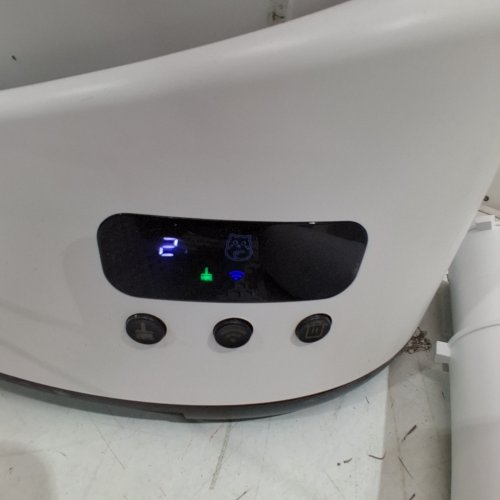 OPEN-TOP AUTOMATIC ROBOT LITTER BOX FOR MULTIPLE CATS WITH APP CONTROL - 10L - WHITE (MODEL: CH-ICB024) image 2