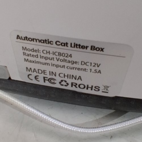 OPEN-TOP AUTOMATIC ROBOT LITTER BOX FOR MULTIPLE CATS WITH APP CONTROL - 10L - WHITE (MODEL: CH-ICB024) image 6