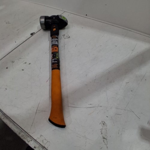 FISKARS DOUBLE FLAT FACE SLEDGE HAMMER - 8 LBS - ORANGE / BLACK image 5