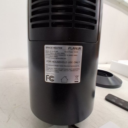 FLANUR ELECTRIC HOME SPACE HEATER TOWER WITH REMOTE AND APP CONTROL - 24" - BLACK (MODEL: AT-SH74-WF) image 5