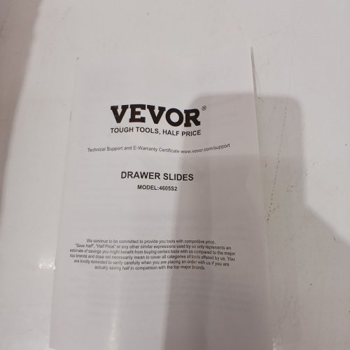 10PK VEVOR HEAVY DUTY DRAWER SLIDES WITH SOFT CLOSE - 24" - 100LB MAX LOAD - SILVER (MODEL: 4605S2.600-10) image 3