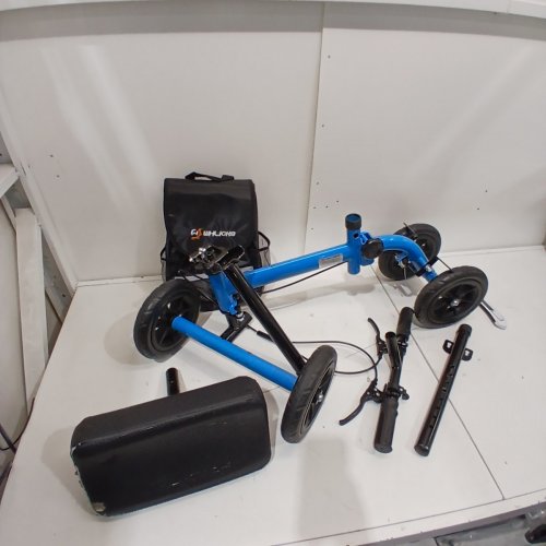 WHLICKS STEERABLE KNEE SCOOTER WITH STORAGE BAG - BLUE (MODEL: KS01) image 2