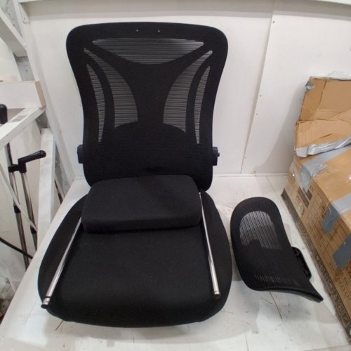 CYKOV ERGONOMIC RECLINING MESH BACK OFFICE CHAIR WITH HEADREST & FOOTREST - 330LBS MAX - BLACK - (MODEL: CY59KT) image 3