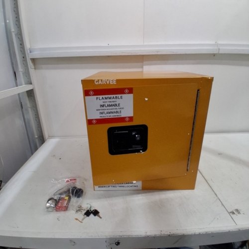 GARVEE INDUSTRIAL FIRE-RESISTANT FLAMMABLE SAFETY CABINET - 15L - YELLOW (MODEL: PLS_33QFW9B) image 2