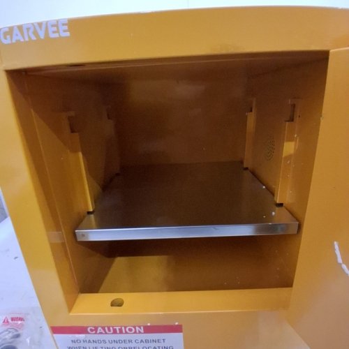 GARVEE INDUSTRIAL FIRE-RESISTANT FLAMMABLE SAFETY CABINET - 15L - YELLOW (MODEL: PLS_33QFW9B) image 6