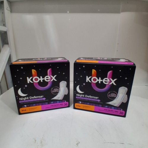 72PK U BY KOTEX NIGHT DEFENSE ULTRA THIN PADS WITH WINGS - OVERNIGHT (MODEL:58645) image 3