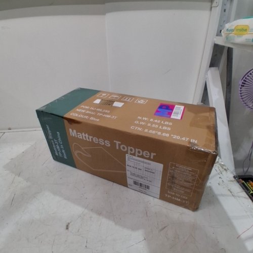 MEMORY FOAM MATTRESS TOPPER - 3" - TWIN - BLUE (model: TP-HM-3T) image 3