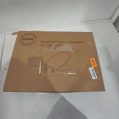 GARVEE SOFT CLOSE HINGE NON-SLIP ELONGATED TOILET SEAT - 18.2" - WHITE (MODEL: PH0-16EXDA3Y) image 4