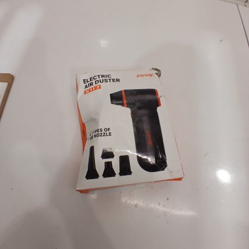 JUFING ELECTRIC HIGH SPEED COMPRESSED AIR DUSTER - 5000MAH, 5V 1.5A INPUT - BLACK AND ORANGE (MODEL: X117) image 5