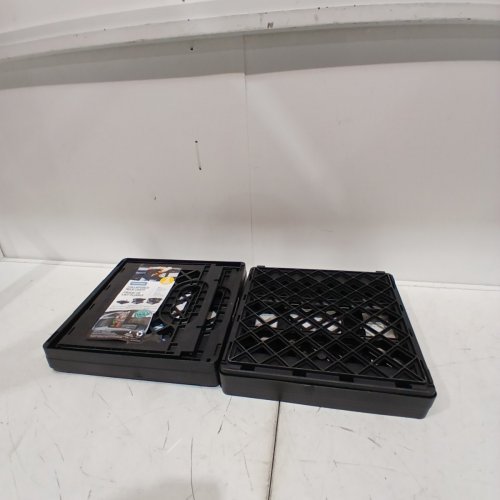 2PK CLEVERMADE COLLAPSIBLE MILK CRATE - 25L - BLACK (MODEL: 1980094) image 2