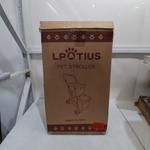 LPOTIUS FOLDABLE DOUBLE PET STROLLER FOR DOGS & CATS - BLUE - (MODEL: LD03M) image 4