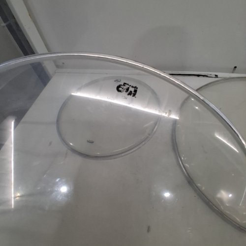 4PC DW DRUMS REMO DRUM HEADS - 14" SNARE BOTTOM WITH 16"/12"/10" CLEAR HEADS - CLEAR image 4