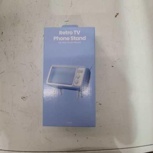 GEMS RETRO TV PHONE STAND - FITS MOST PHONES - LIGHT BLUE image 2