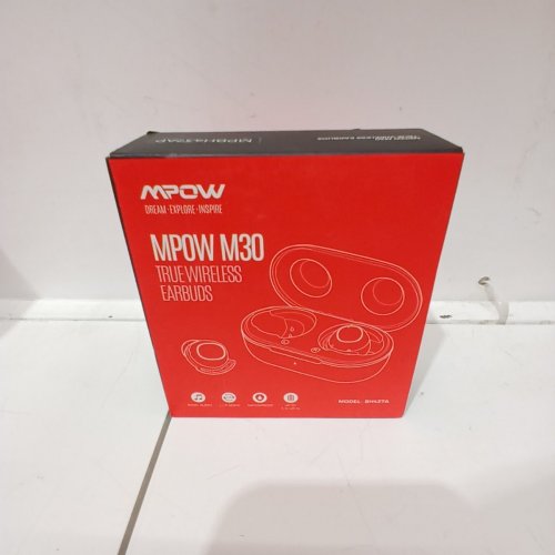 MPOW M30 IN-EAR BLUETOOTH EARBUDS, IMMERSIVE BASS SOUND, IPX8 WATERPROOF SPORT EARPHONES, TOUCH CONTROL BLUETOOTH HEADPHONES, 25 HRS W/USB-C CHARGING CASE/MICS image 2