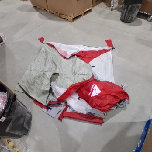 3PC OZARK TRAIL DOME TENT COMBO WITH SLEEPING BAG - RED, GREY (MODEL: JCA8660) image 3