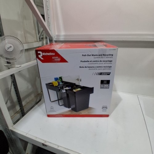 RICHELIEU PULL-OUT WASTE AND RECYCLING SYSTEM - 2 X 30 L - BLACK image 5