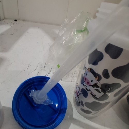 SET OF 2 PLAYTEX SIPSTERS MILK AND WATER CUP - SPILL PROOF WITH STRAW image 4