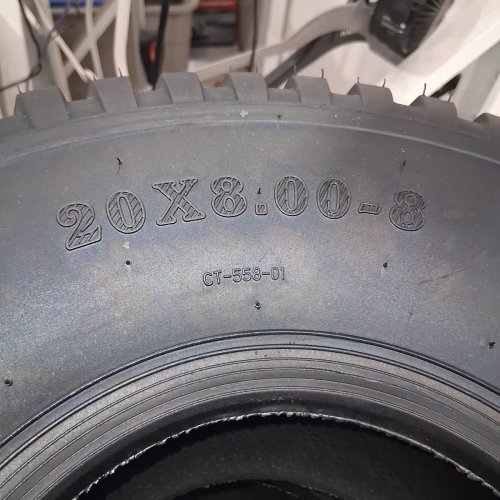 2PK AR-PRO 4 PLY TUBELESS LAWN MOWER TIRES FOR RIDING LAWNMOWERS, GOLF CARTS, AND ATVS - 20" X 8.00" - 8" - BLACK (MODEL: 20 X 8.00-8 TUBELESS TIRE) image 4