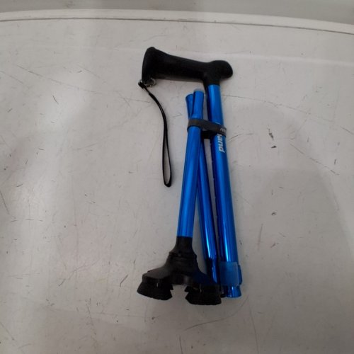 REHAND FOLDABLE WALKING CANE - 350LB - BLUE image 2