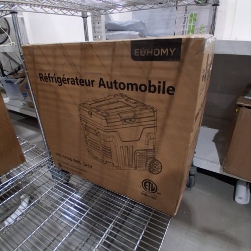 EUHOMY ELECTRIC COOLER CAR REFRIGERATOR - 12V - 53QT - BLACK - (MODEL: CF018-50BL-CAEH) image 8