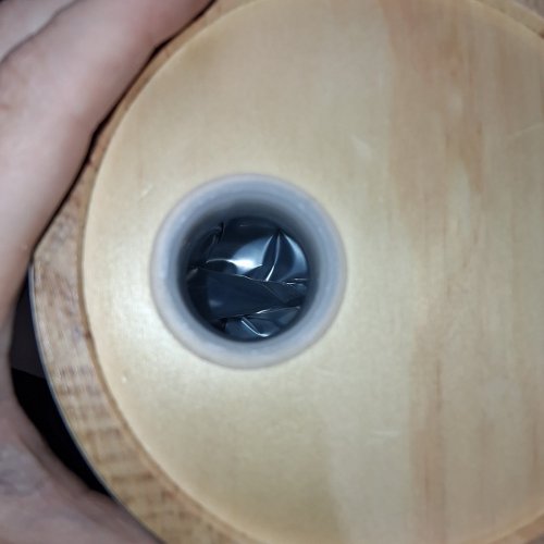 SMALL OAK WINE BARREL WITH STAND - 7" - NATURAL image 3