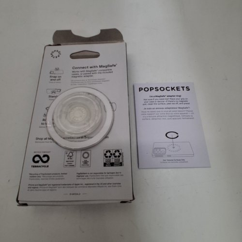 POPSOCKETS POPGRIP MAGNETIC PHONE GRIP & STAND FOR MAGSAFE - CLEAR image 2