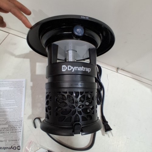 DYNATRAP 1/2 ACRE LED OUTDOOR INSECT TRAP WITH CLEANING BRUSH AND HOOK - 10.4" × 10.4" × 13.2" - BLACK (MODEL: DT1120-TZCSTCA) image 5