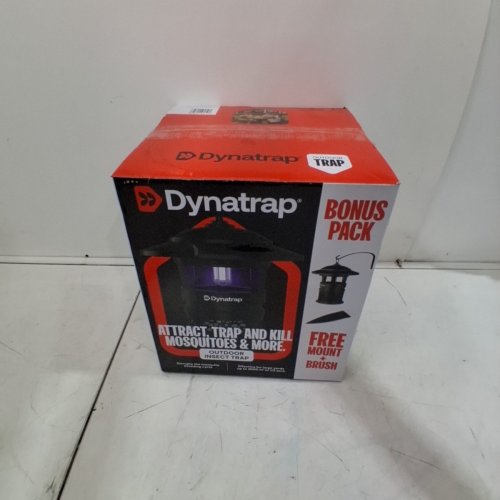 DYNATRAP 1/2 ACRE LED OUTDOOR INSECT TRAP WITH CLEANING BRUSH AND HOOK - 10.4" × 10.4" × 13.2" - BLACK (MODEL: DT1120-TZCSTCA) image 6