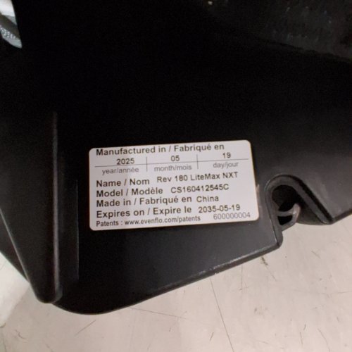 EVENFLO REVOLVE180 LITEMAX NXT BLUETOOTH INFANT CARSEAT WITH BASE AND SENSORYSOOTHE - MAX WEIGHT 22LBS - QUARTZ/GREY (MODEL: CS160412545C) image 2