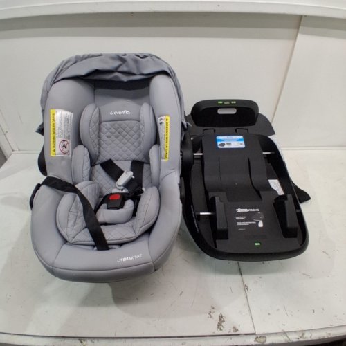EVENFLO REVOLVE180 LITEMAX NXT BLUETOOTH INFANT CARSEAT WITH BASE AND SENSORYSOOTHE - MAX WEIGHT 22LBS - QUARTZ/GREY (MODEL: CS160412545C) image 3