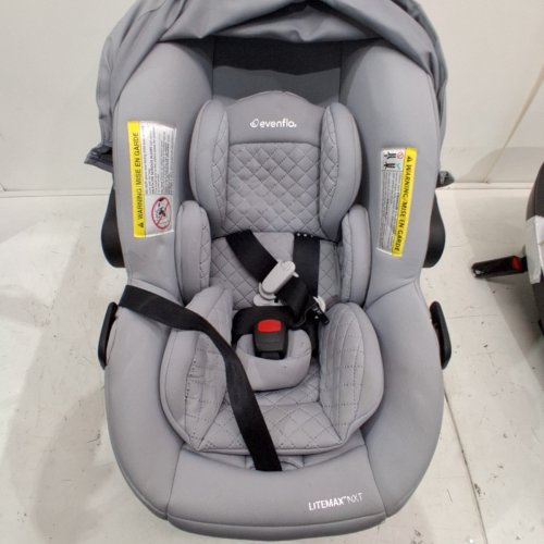 EVENFLO REVOLVE180 LITEMAX NXT BLUETOOTH INFANT CARSEAT WITH BASE AND SENSORYSOOTHE - MAX WEIGHT 22LBS - QUARTZ/GREY (MODEL: CS160412545C) image 6