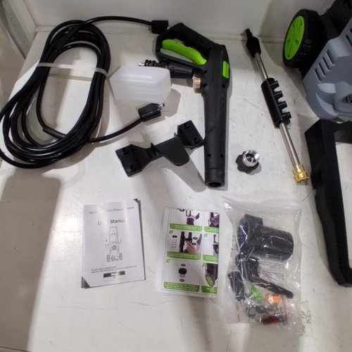 ELECTRIC PRESSURE WASHER - 1800W - GRAY, BLACK, GREEN image 4