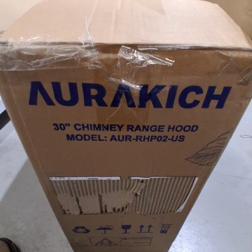 AURAKICH WALL MOUNT CHIMNEY RANGE HOOD - 450CFM - 30" - SILVER (MODEL: AUR-RHP02-US) image 3