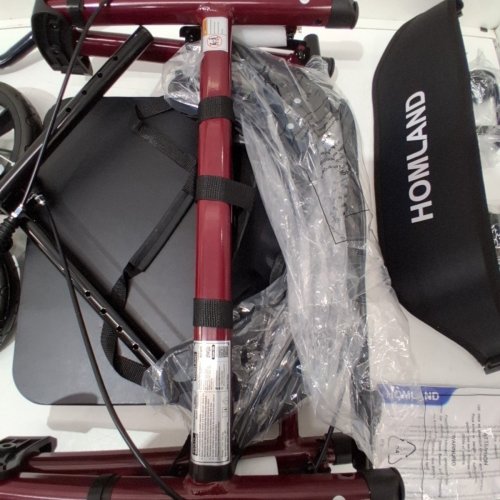 HOMLAND ROLLATOR FOLDABLE WALKER - 8" WHEELS - BLACK (MODEL:R11) image 3