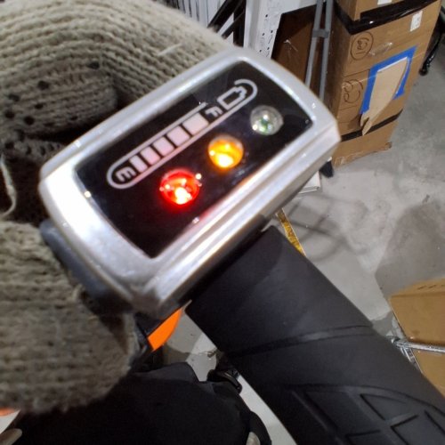 SUPERHANDY LIGHTWEIGHT FOLDABLE BATTERY POWERED 4-WHEEL MOBILITY SCOOTER - 330LB MAX LOAD - 48V - BLACK / ORANGE (MODEL: GCAT040) image 2