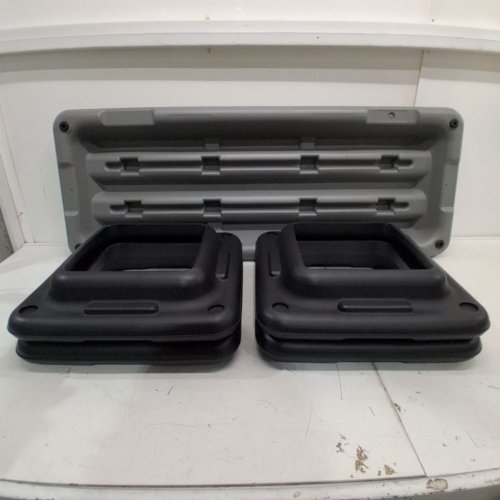 STANZ EXTRA LARGE PRO GRADE ADJUSTABLE AEROBIC STEP PLATFORM WITH RISERS - 42.5" X 16" X 4"/6"/8" - BLACK/GREY (Model: 600-083) image 3
