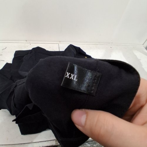 MEN'S LONG SLEEVE ARABIC STYLE MINIMALISTS SHIRT ROBE - XXL - BLACK image 3