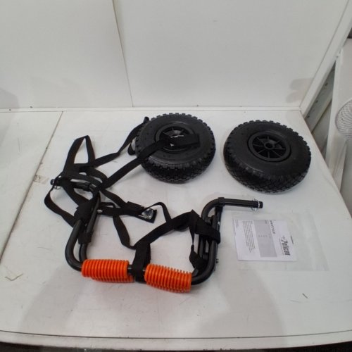 PELICAN TRANSPORT CART FOR KAYAKS, STAND UP PADDLE BOARDS AND CANOES - UNIVERSAL FIT - 110LB CAP - ORANGE/BLACK (MODEL: IP1481-2) image 2