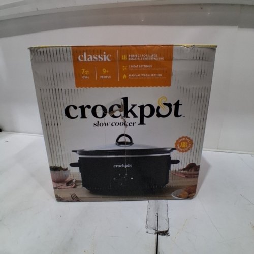 CROCKPOT CLASSIC SLOW COOKER WITH THREE HEAT SETTINGS - 7QT - BLACK image 7