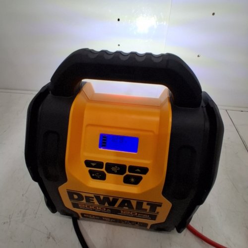 DEWALT JUMP STARTER WITH AIR COMPRESSOR - 2000A, 120 PSI, 60W, 15W - YELLOW AND BLACK (ITEM: 1680353) image 2