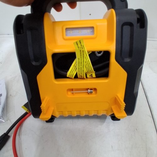 DEWALT JUMP STARTER WITH AIR COMPRESSOR - 2000A, 120 PSI, 60W, 15W - YELLOW AND BLACK (ITEM: 1680353) image 4
