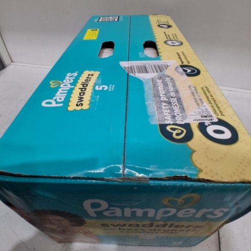 100PK PAMPERS SWADDLERS 100% LEAKPROOF DISPOSABLE BABY DIAPERS - SIZE 5 image 3